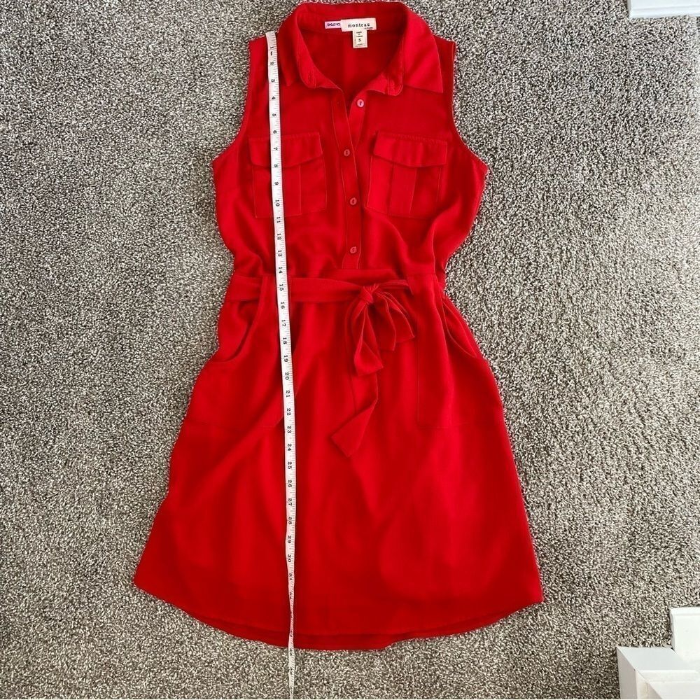 MONTEAU | sleeveless belted dress - Picture 10 of 10